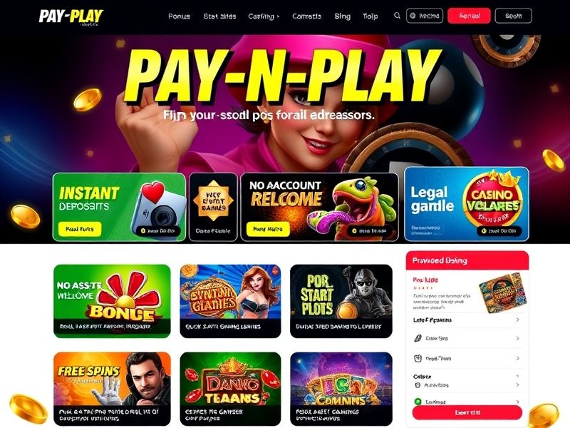 Discover the best pay n play casinos offering instant access, no registration required, and lightning-fast deposits. Play your favorite online gambling games anytime, anywhere.